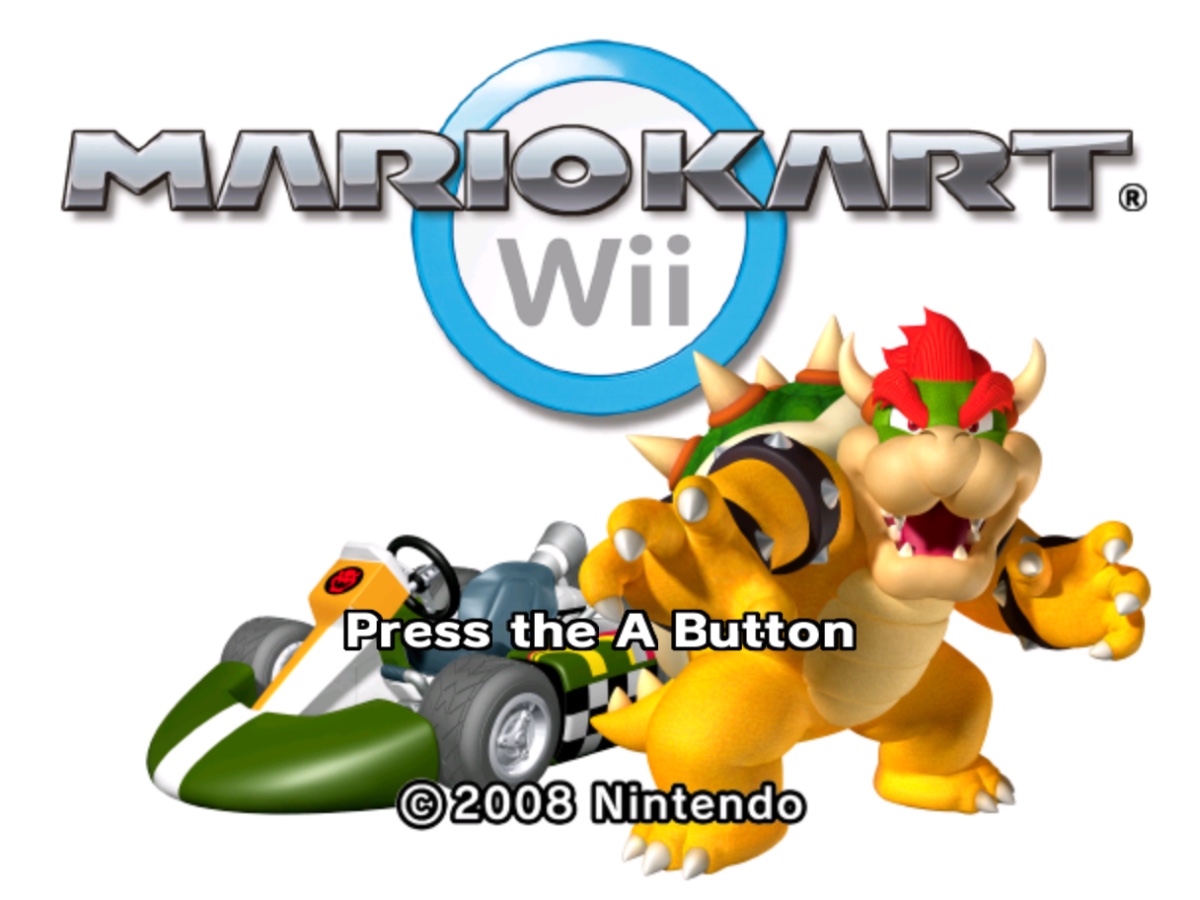 Mario Kart Wii title screen (2008)